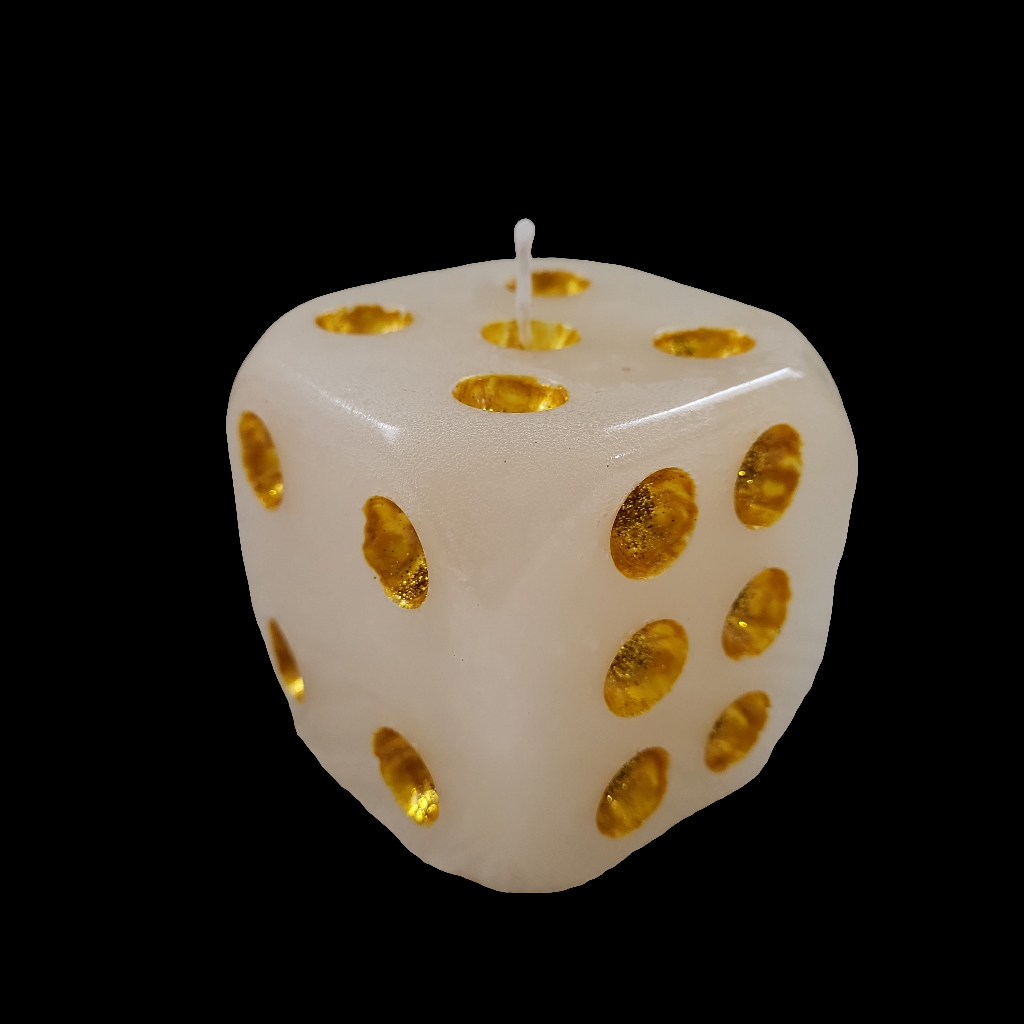 Handgefertigter Kerzenwürfel in Geschenkbox / in verschiedenen Farben lieferbar