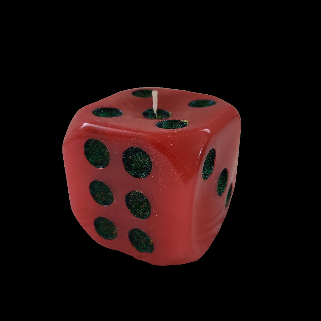 Handgefertigter Kerzenwürfel in Geschenkbox / in verschiedenen Farben lieferbar