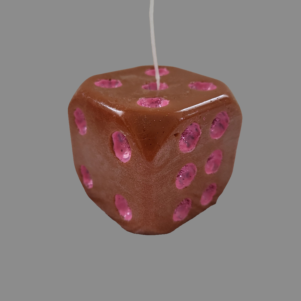 Handgefertigter Kerzenwürfel in Geschenkbox / in verschiedenen Farben lieferbar