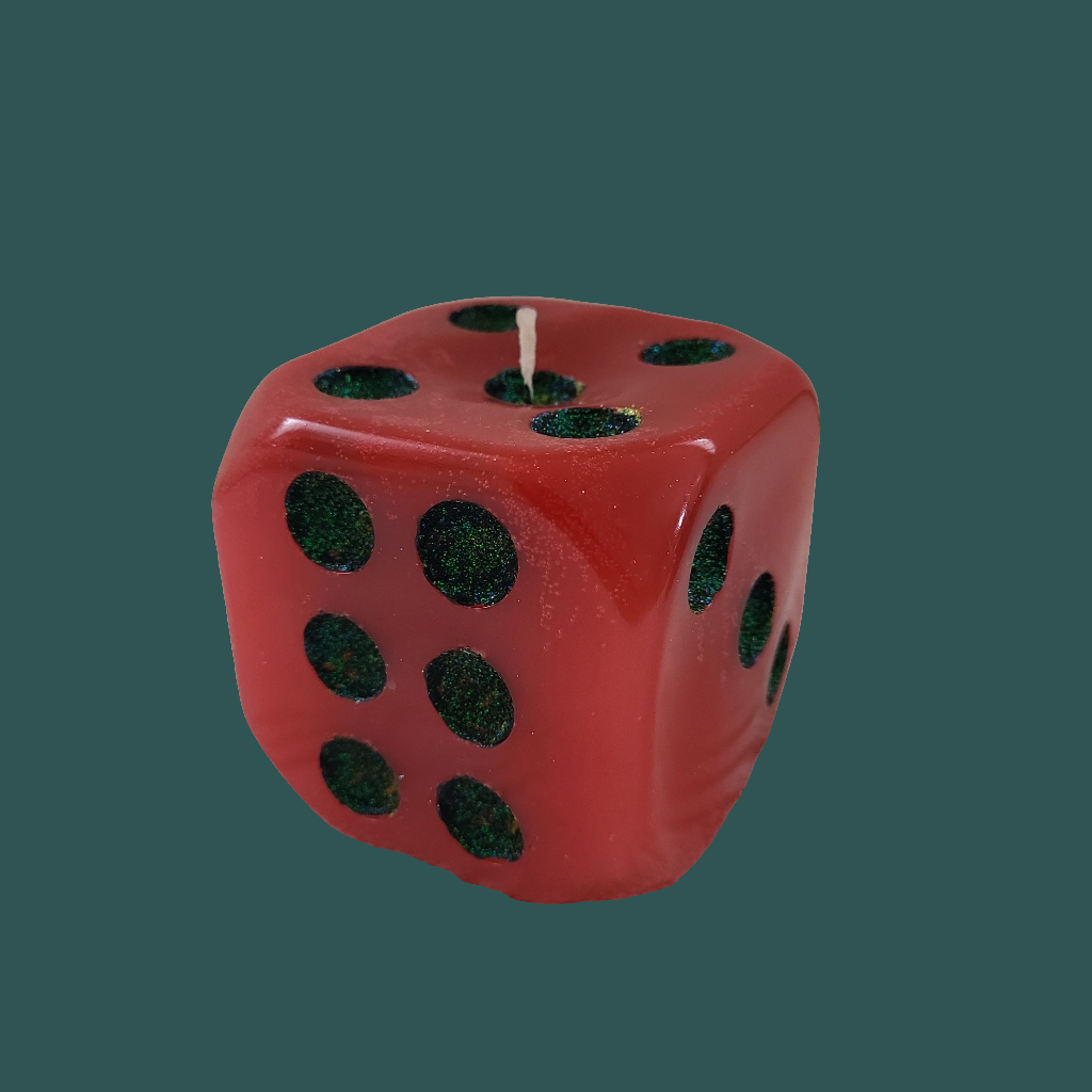 Handgefertigter Kerzenwürfel in Geschenkbox / in verschiedenen Farben lieferbar