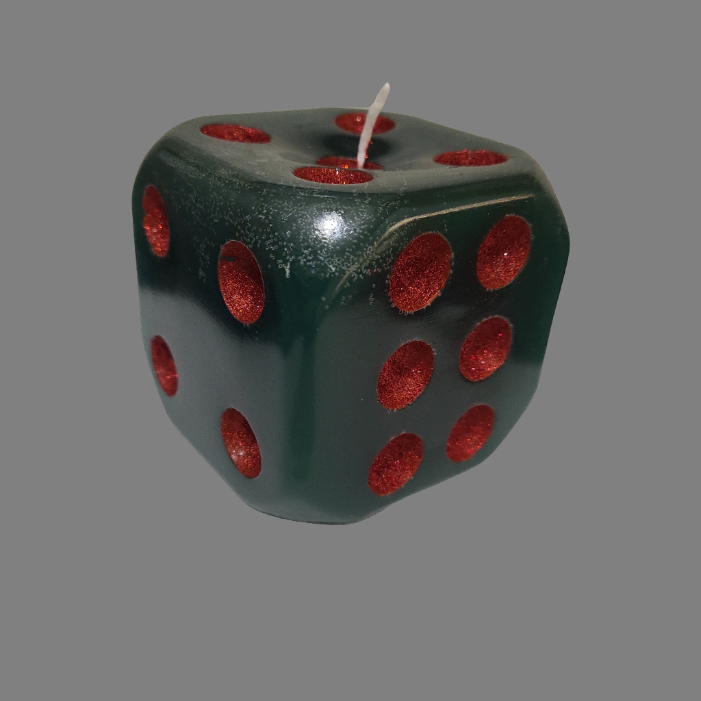 Handgefertigter Kerzenwürfel in Geschenkbox / in verschiedenen Farben lieferbar