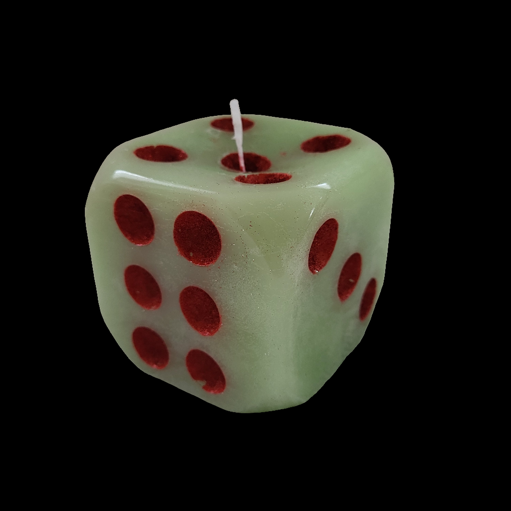 Handgefertigter Kerzenwürfel in Geschenkbox / in verschiedenen Farben lieferbar